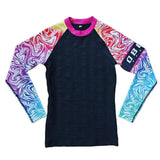 Dblue Factory Custom Compression Shirt Rash Guard Design Your Own Women Rash Guard Long Sleeve