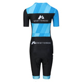 Dblue Neue Großhandel OEM Custom Tri Racing Radfahren Swim Run Shorts Ärmeln Kinder Triathlonanzug Trisuit 