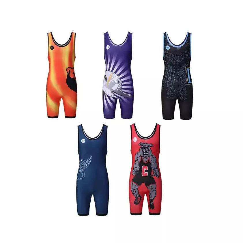 Dblue newest Mens fighting Singlet Gym Training Wrestling Singlets men's Wrestling Suit