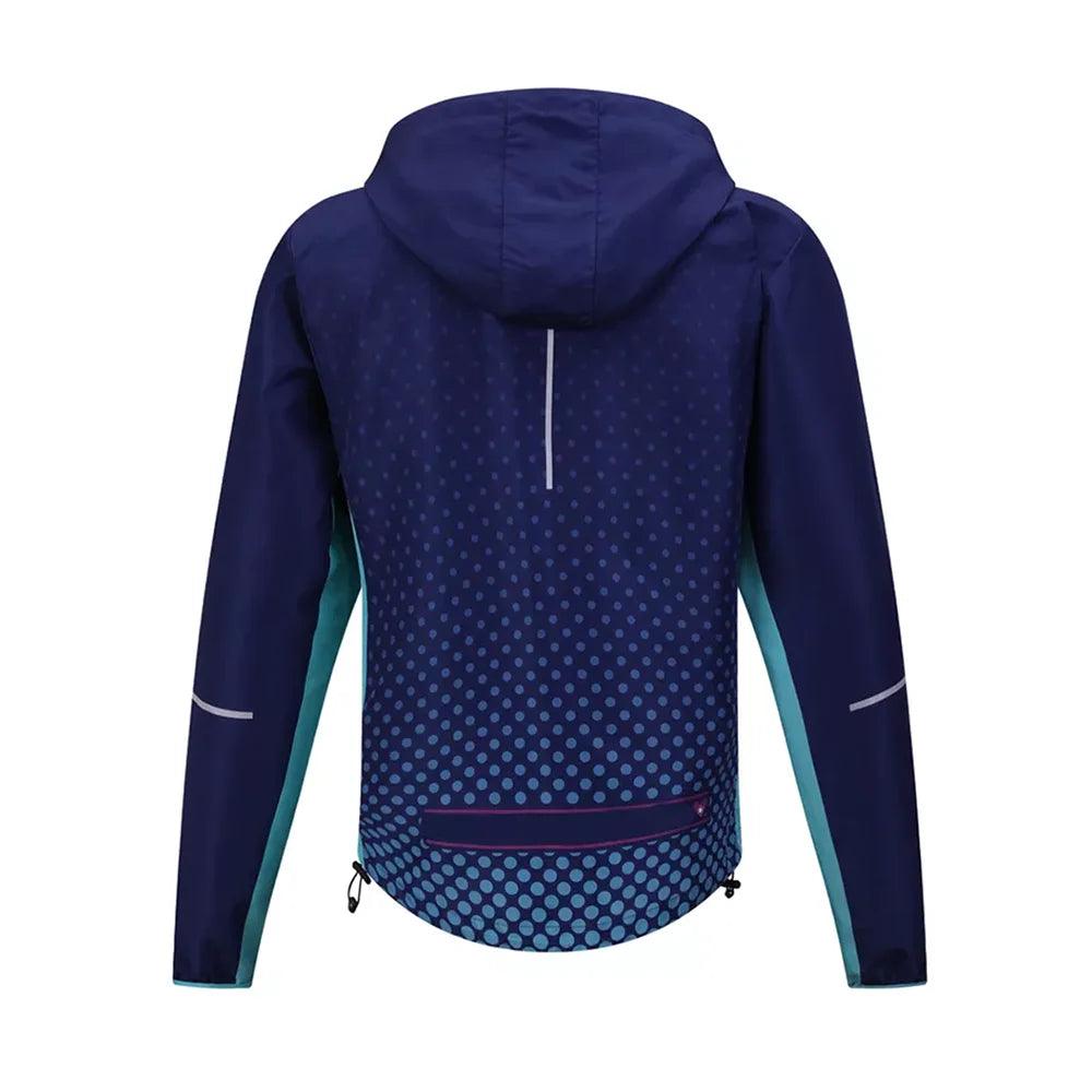 Sample Available Safety Sports Running Anti-sweat Windproof Light Thermal Reflective Cycling Jacket With Hood