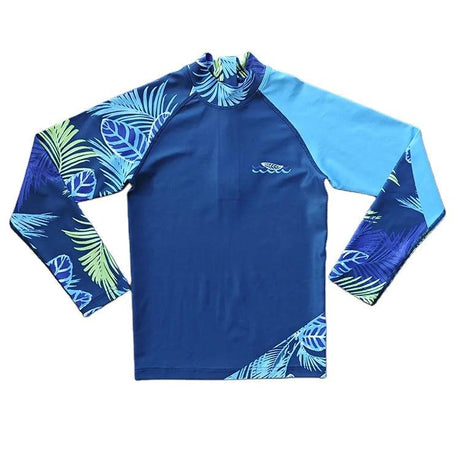 2024  New OEM Grappling MMA  Custom Made Blue Sublimation Wholesale Long Sleeve Rash Guard  For Men