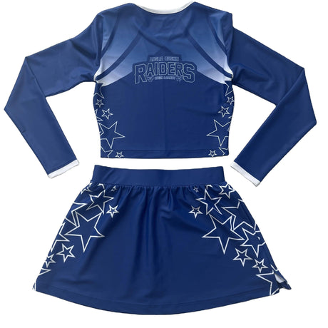 Gestalten Sie Ihr eigenes Cheerleader-Outfit kostenlos Cheer Dance Kostüm Großhandel Sublimation Cheerleading Uniformen 