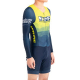 Dblue Hohe Qualität Konkurrenzfähiger Preis Erwachsene Sublimation Vollreißverschluss Langarm Radfahren Einteiler Overall Triathlon Hautanzug 