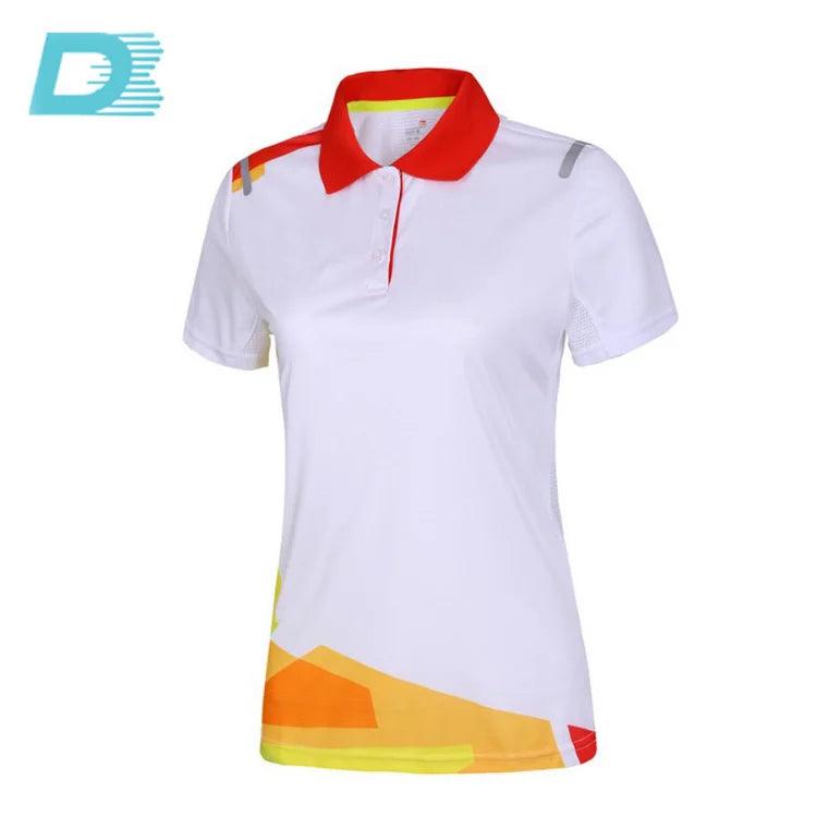 Multicolored Custom Logo Design Work Team Sports Golf Polo Shirts For Women Casual Quick Dry Men Polo Shirt