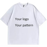 Dblue ODM 100% cotton Promotional t-shirt half-sleeved round neck white shirt men's t-shirt custom printing custom t-shirt