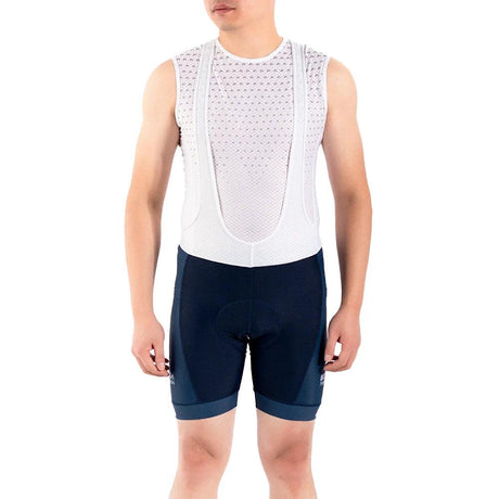 Pantalones cortos de ciclismo acolchados para hombre con tirantes, antibacterianos, sin costuras y con sublimación, resistentes a las manchas, durante 7 días 