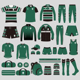 Dblue High Quality Unisex Custom Rugby Uniform Stripe Pattern Quick Dry Durable Sublimation Rugby Jersey Sets