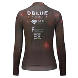 Dblue Radtrikot Sublimation für professionelle Radfahrer Erwachsene Herren Langarm Radtrikots 