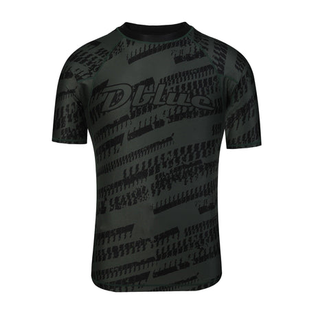 Camiseta de compresión de manga corta para hombre, de MMA, con logotipo personalizado, color negro, de alta calidad, venta al por mayor 