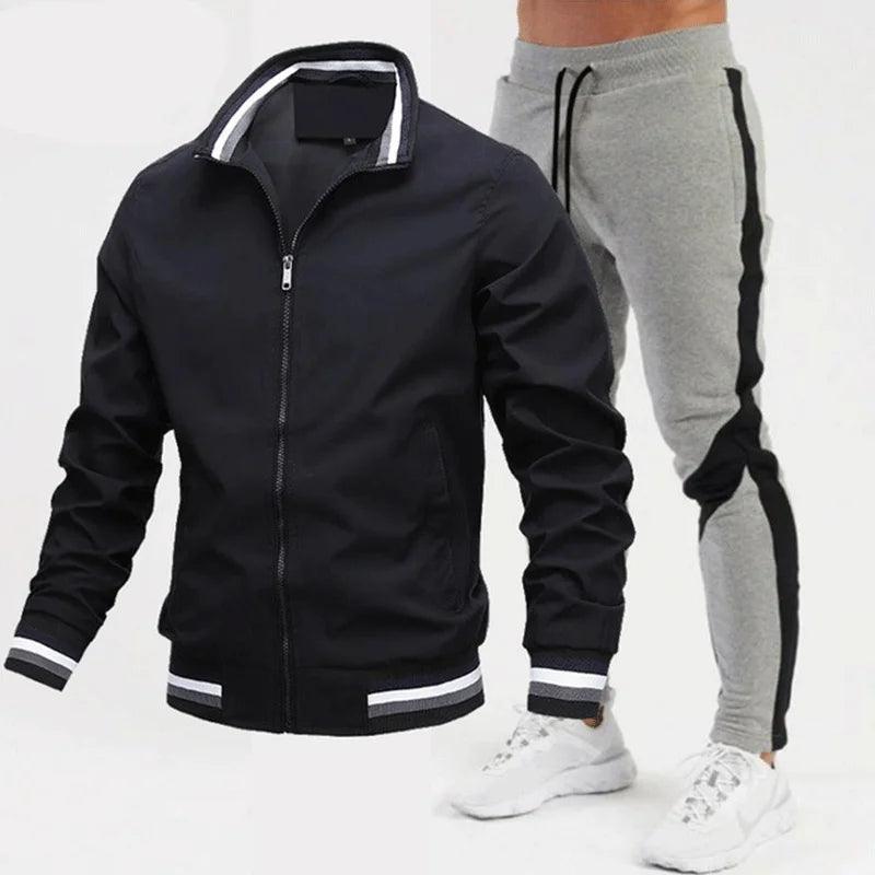 Conjunto de chándal Dblue nuevo para hombre, chándal con sublimación en blanco, sudadera con capucha y cremallera completa, chaquetas para correr 