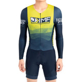 Dblue High Quality Competitive Price Adults Sublimation Full Zipper Long Sleeve Cycling One Piece Jumpsuit Triathlon Skin Suit