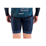 Pantalones cortos de ciclismo unisex personalizados con almohadillas para bicicleta de montaña, color azul oscuro, transpirables y de temporada 