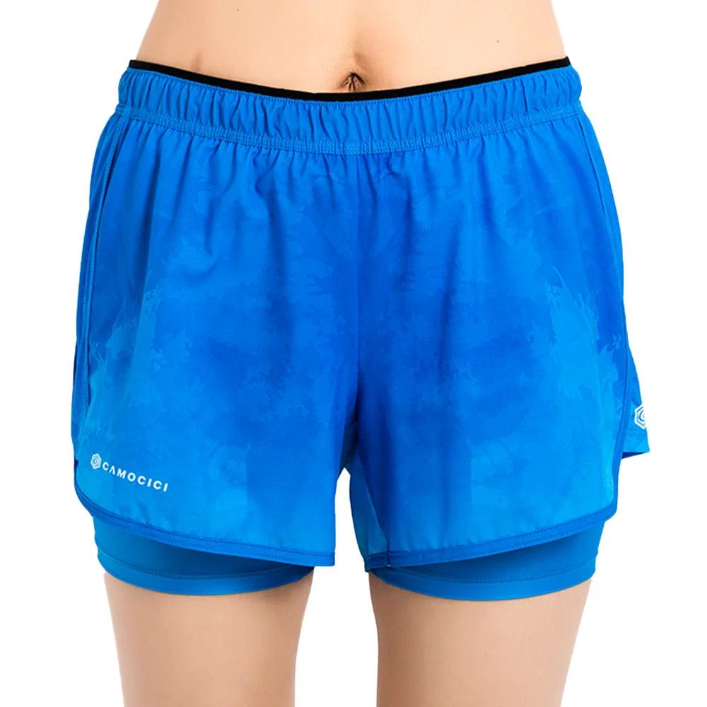 New Arrival Blue Sublimation Mesh Breathable Compression Casual Men Custom Running Shorts