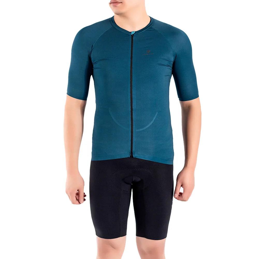 Dblue Einzigartiges OEM Unisex Langarmtrikot Sublimation für professionelle Radfahrer Erwachsene Individuell anpassbares schnell trocknendes Herren-Radtrikot 