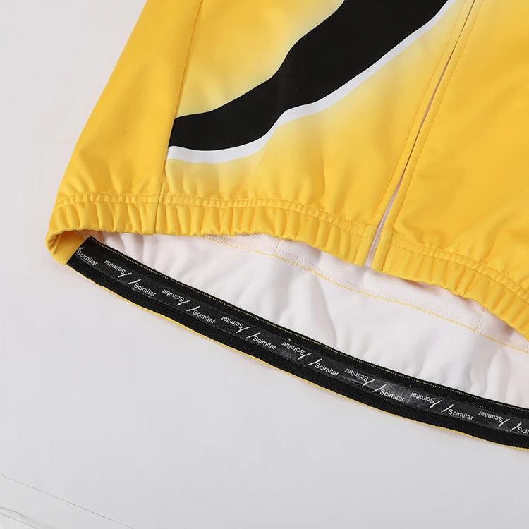 Maillot de ciclismo de poliéster ligero sin costuras, resistente al viento, de softshell, de secado rápido, transpirable, reversible. Características: talla grande, largo para adultos 