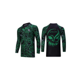 2024 Großhandel benutzerdefinierte Farbe Logo voll Sublimation gefärbt Stoff Gym MMA Kompressionstraining Rash Guard 