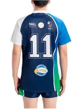 Dblue Hochwertige, Unisex-Rugby-Uniform mit Streifenmuster, schnelltrocknend, langlebig, Sublimations-Rugby-Trikot-Sets 