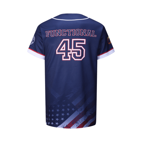 Dblue Recién llegado, uniforme de softbol con sublimación de logotipo personalizado, venta al por mayor, camiseta de béisbol de malla de sublimación para hombres 