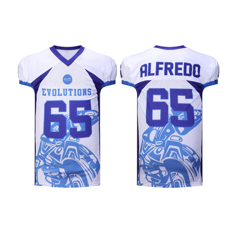 Hochwertige 7 gepolsterte American Football Hose 12 Panel Jersey Ihre eigene American Football Uniform Sportbekleidung 