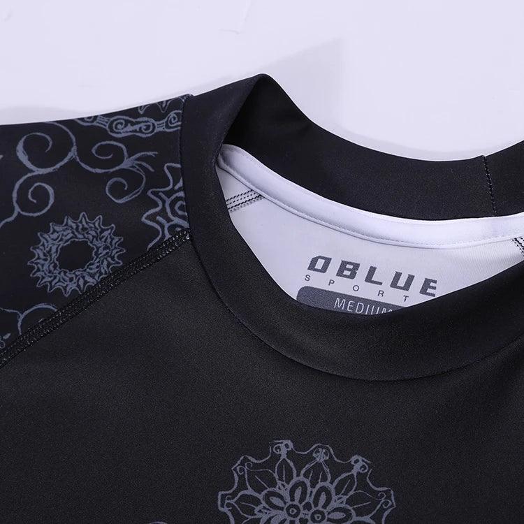 Dblue High Quality Custom Wholesale High Quality Jiu Jitsu Rash Guard Custom Long Sleeve MMA Compression Rash Guard For Mens